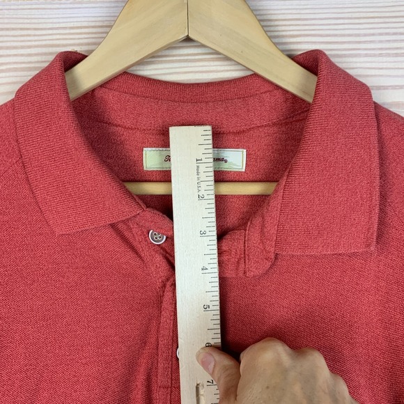 Tommy Bahama Shirt Golf Polo Mens XL Pima Cotton Marlin Watermelon - Picture 4 of 12